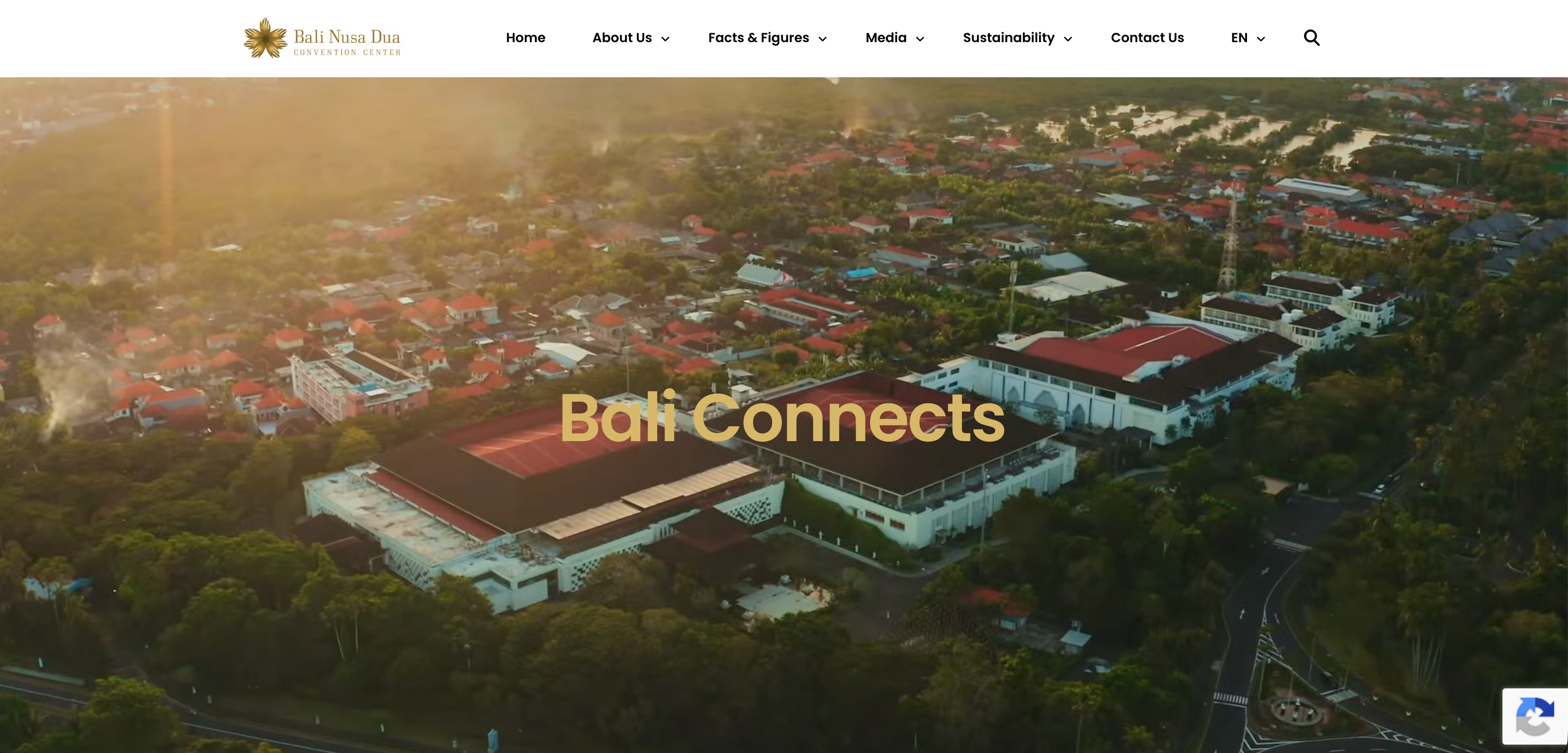 Bali Nusa Dua Convention Center website project preview