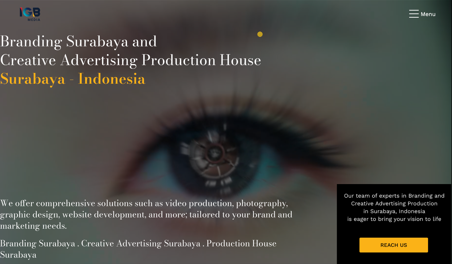 IGB Media company website project preview